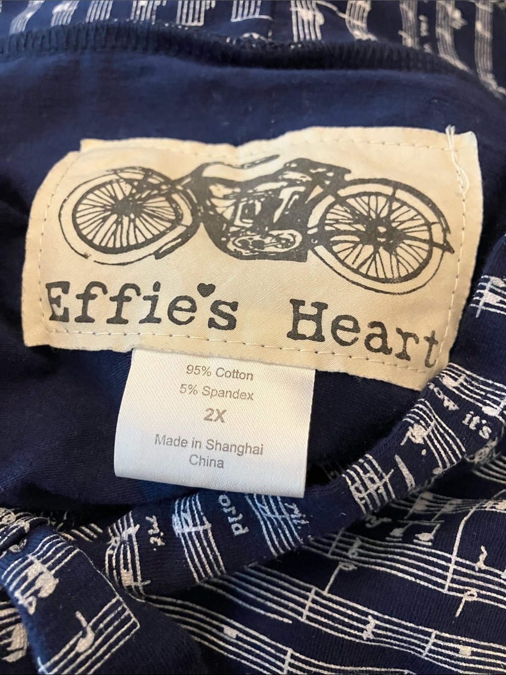 Effie's Heart Navy and White Symphony Dress - Picture 4 of 4